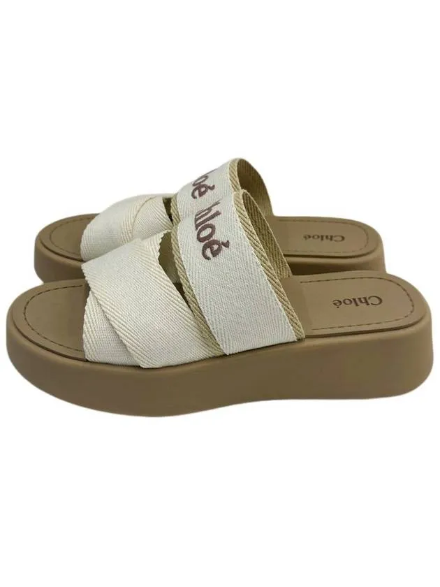 24SS Logo Mila Linen Women Slippers CHCE00QHL95A