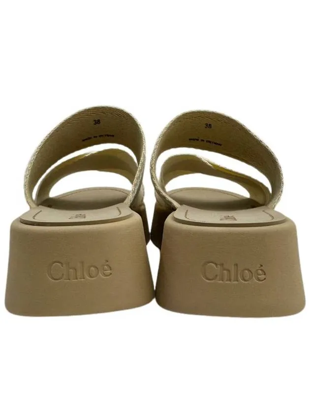 24SS Logo Mila Linen Women Slippers CHCE00QHL95A