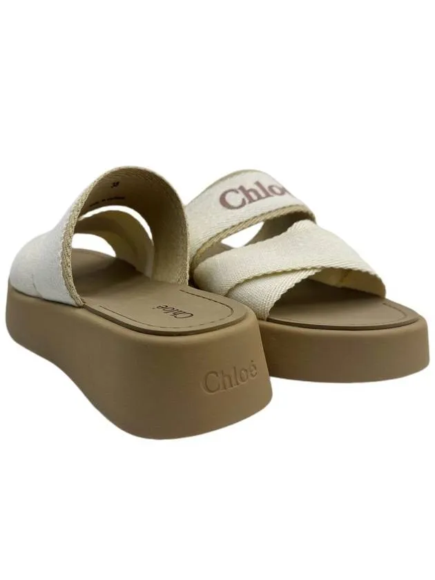 24SS Logo Mila Linen Women Slippers CHCE00QHL95A