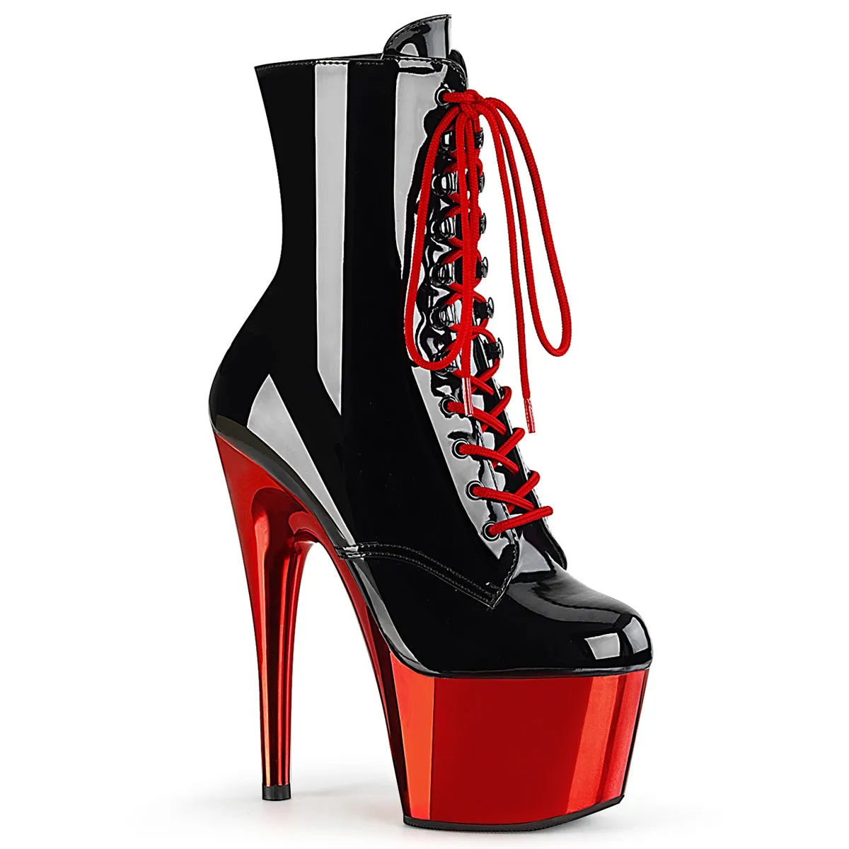 7" Two Tone Platform Ankle Boots