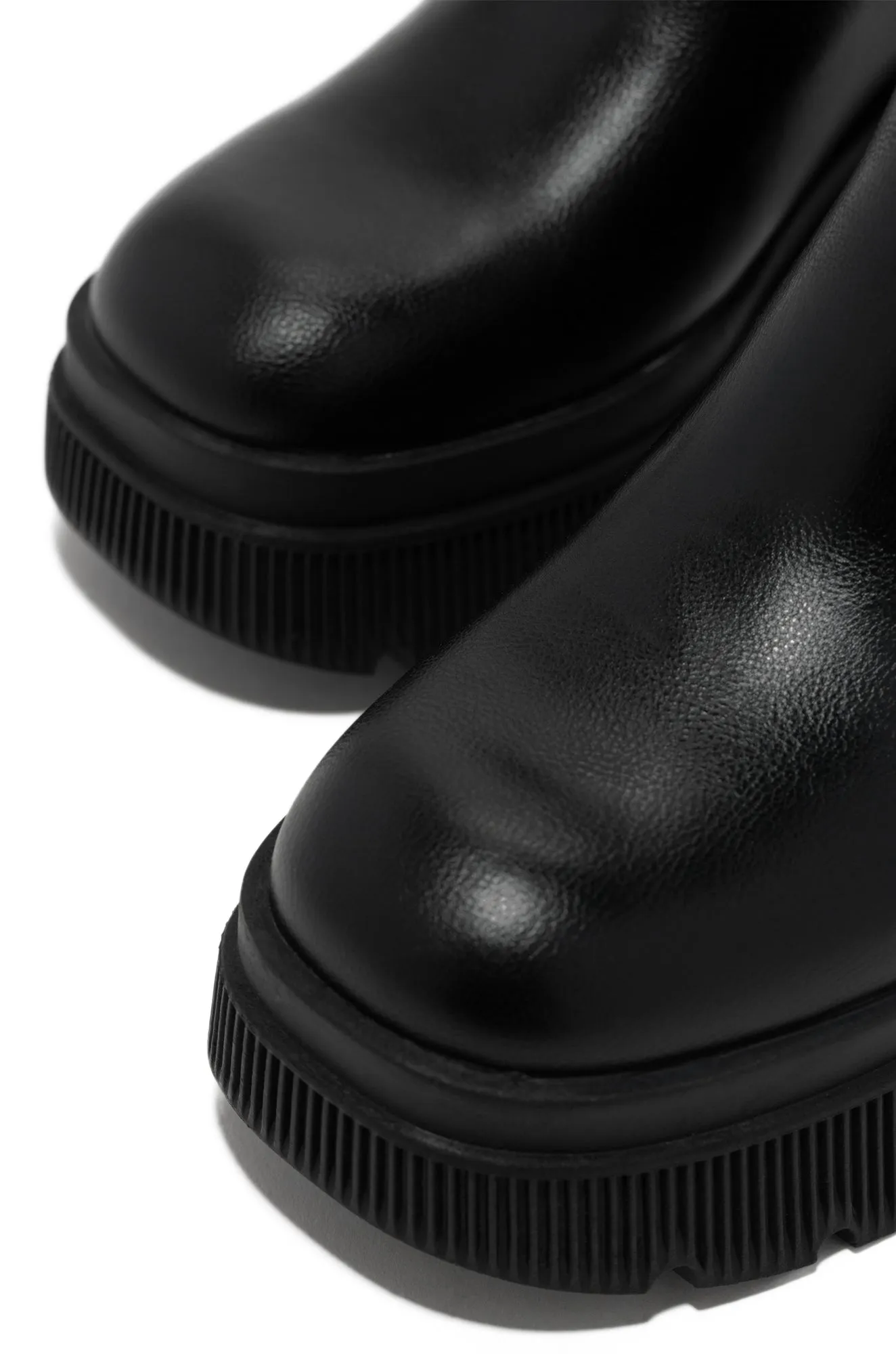 Addicted To You Platform Ankle Boots - Black