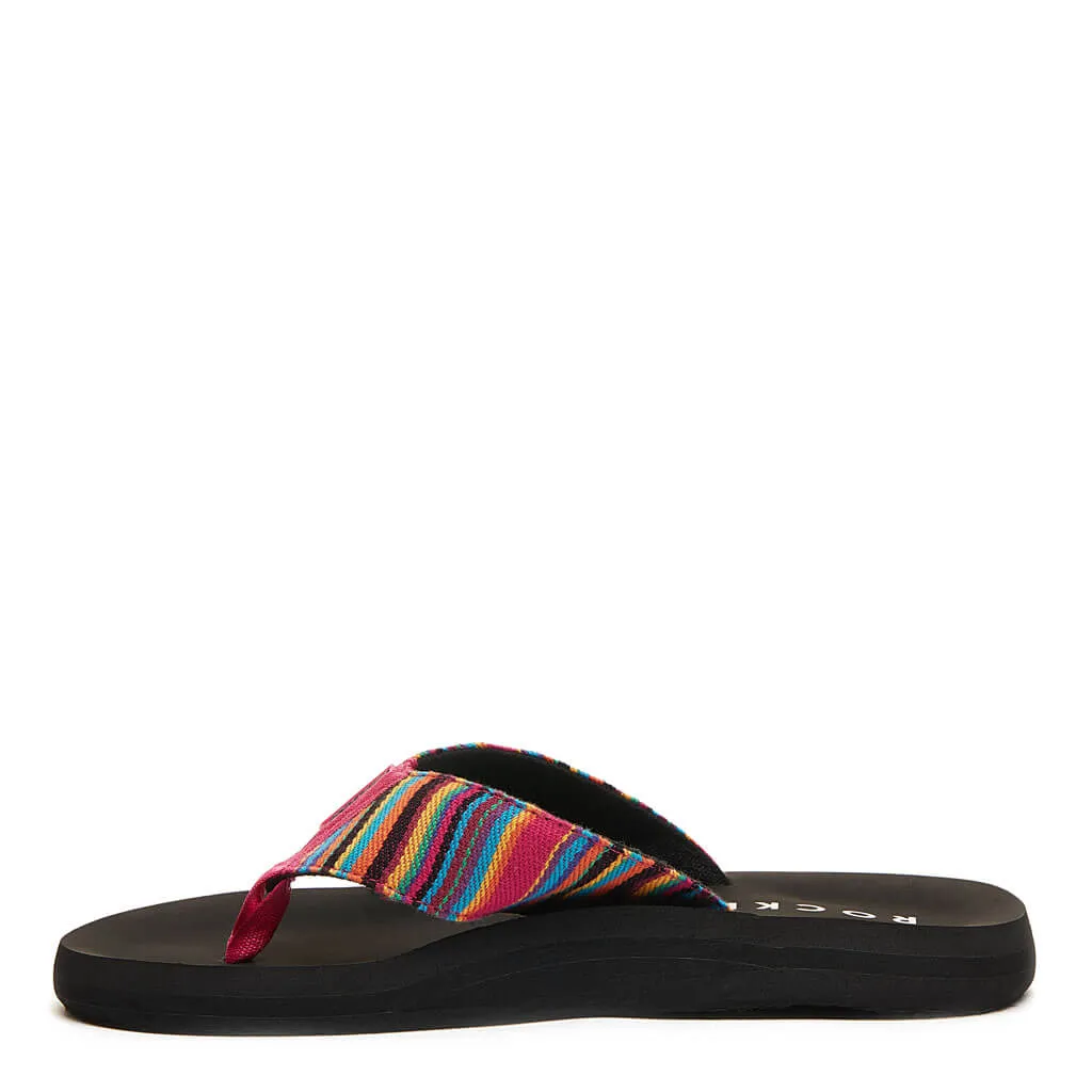 Adios Pink Aloe Stripe Flip-Flops