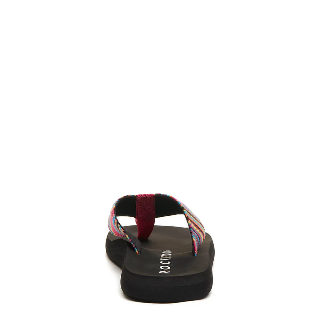 Adios Pink Aloe Stripe Flip-Flops