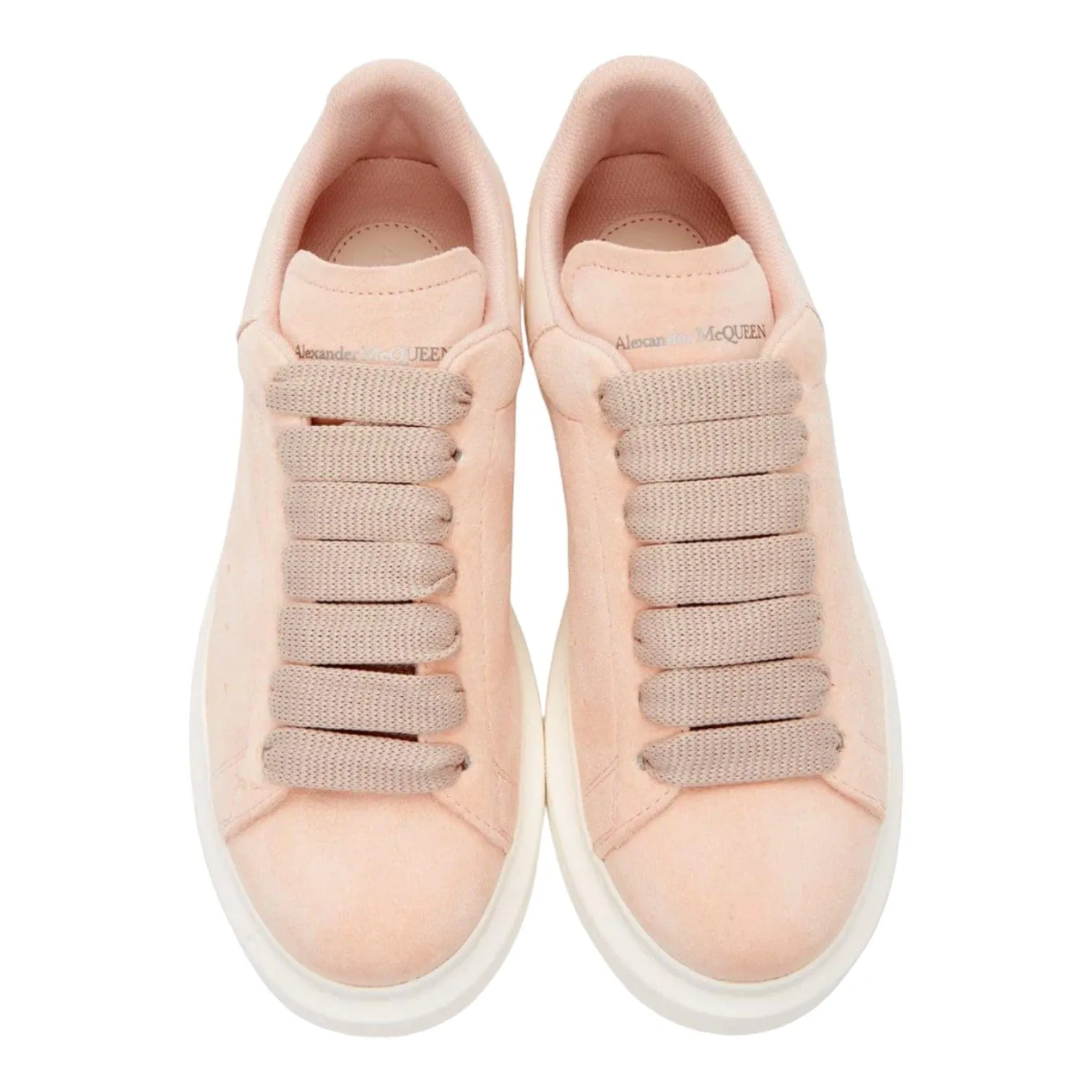 Alexander McQueen Larry Oversized Sneaker Suede Tea Rose