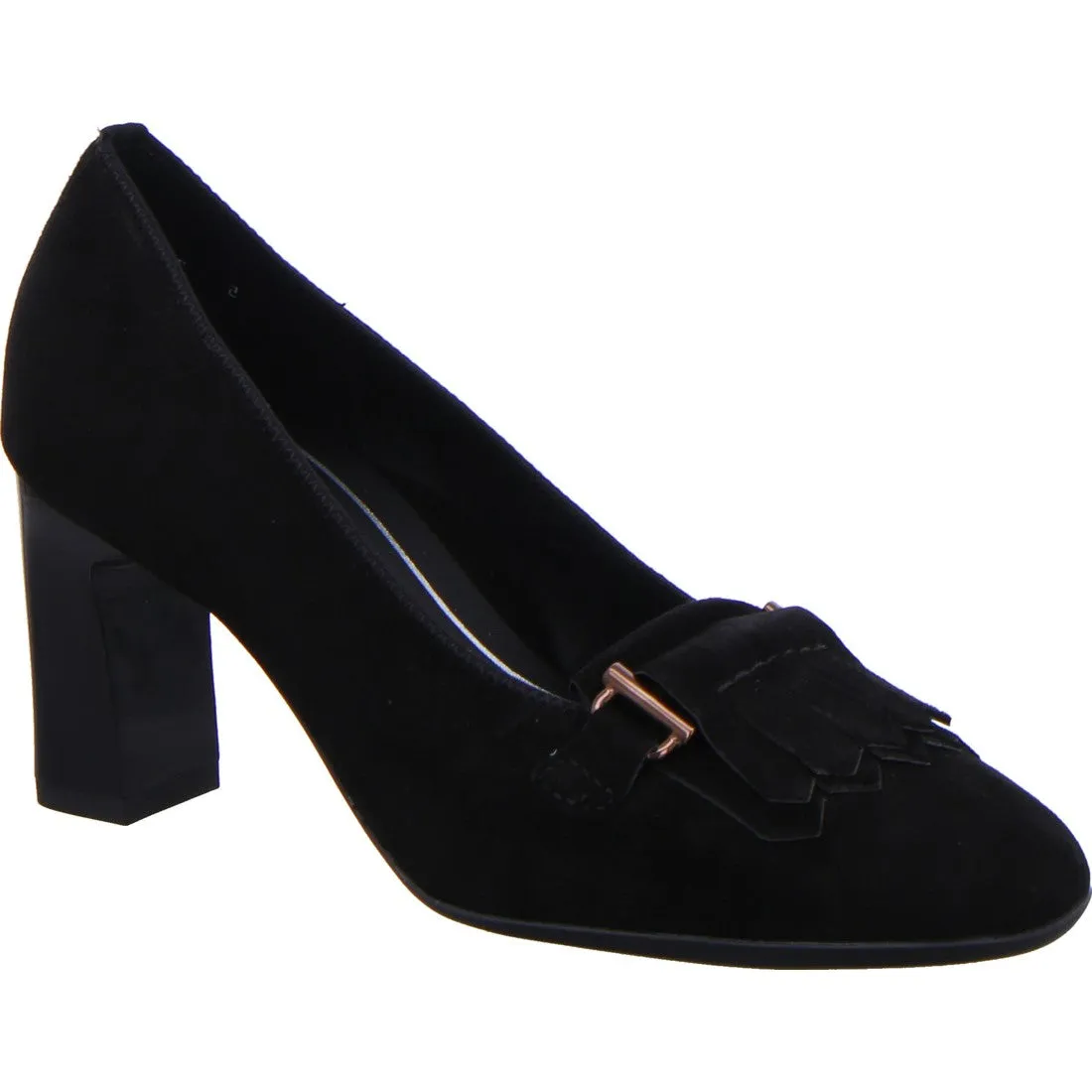 Ara Ladies Salzburg Tab Front Heeled Court Shoe