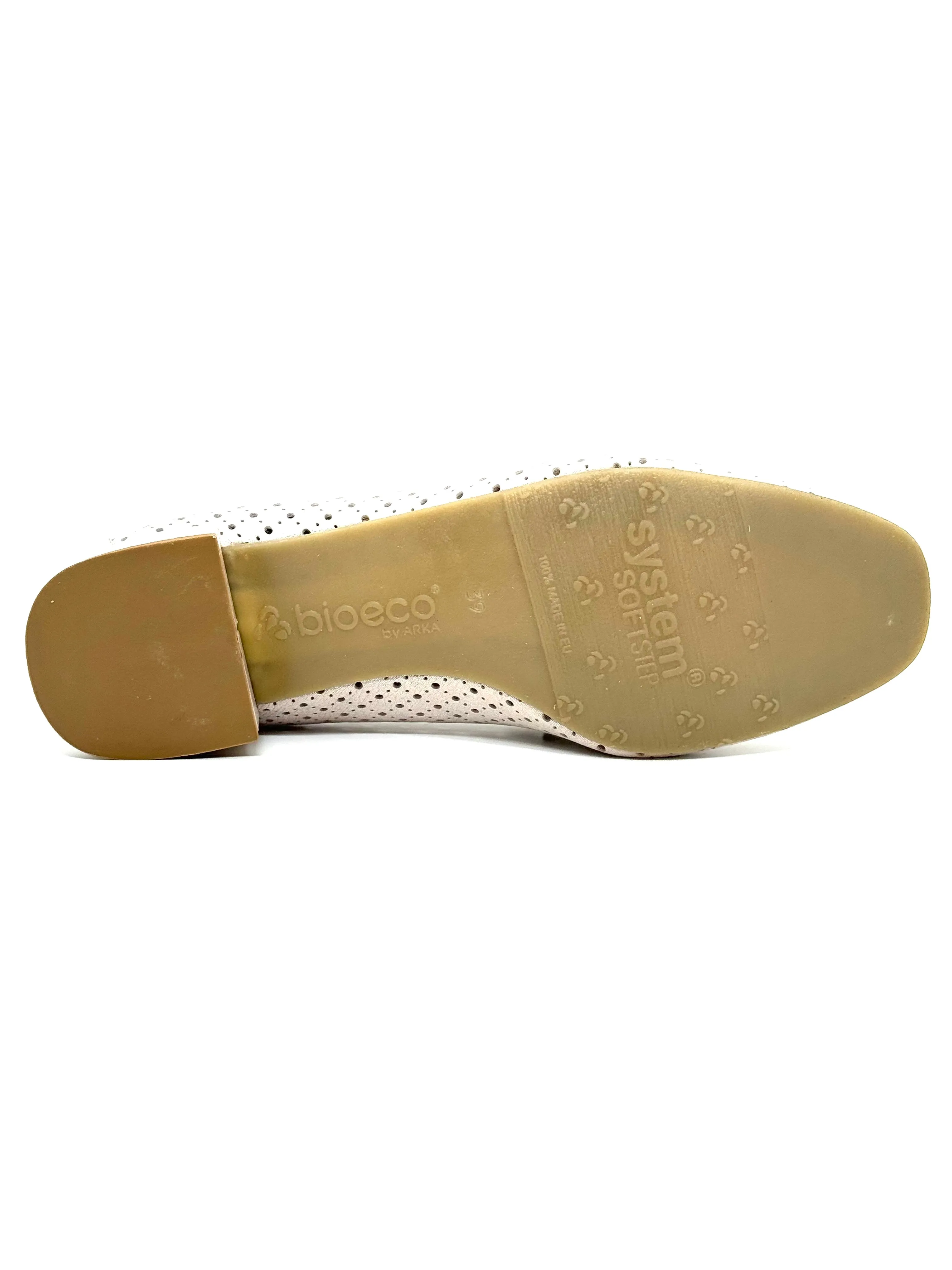 Bioeco Ladies Perforated Leather Loafer
