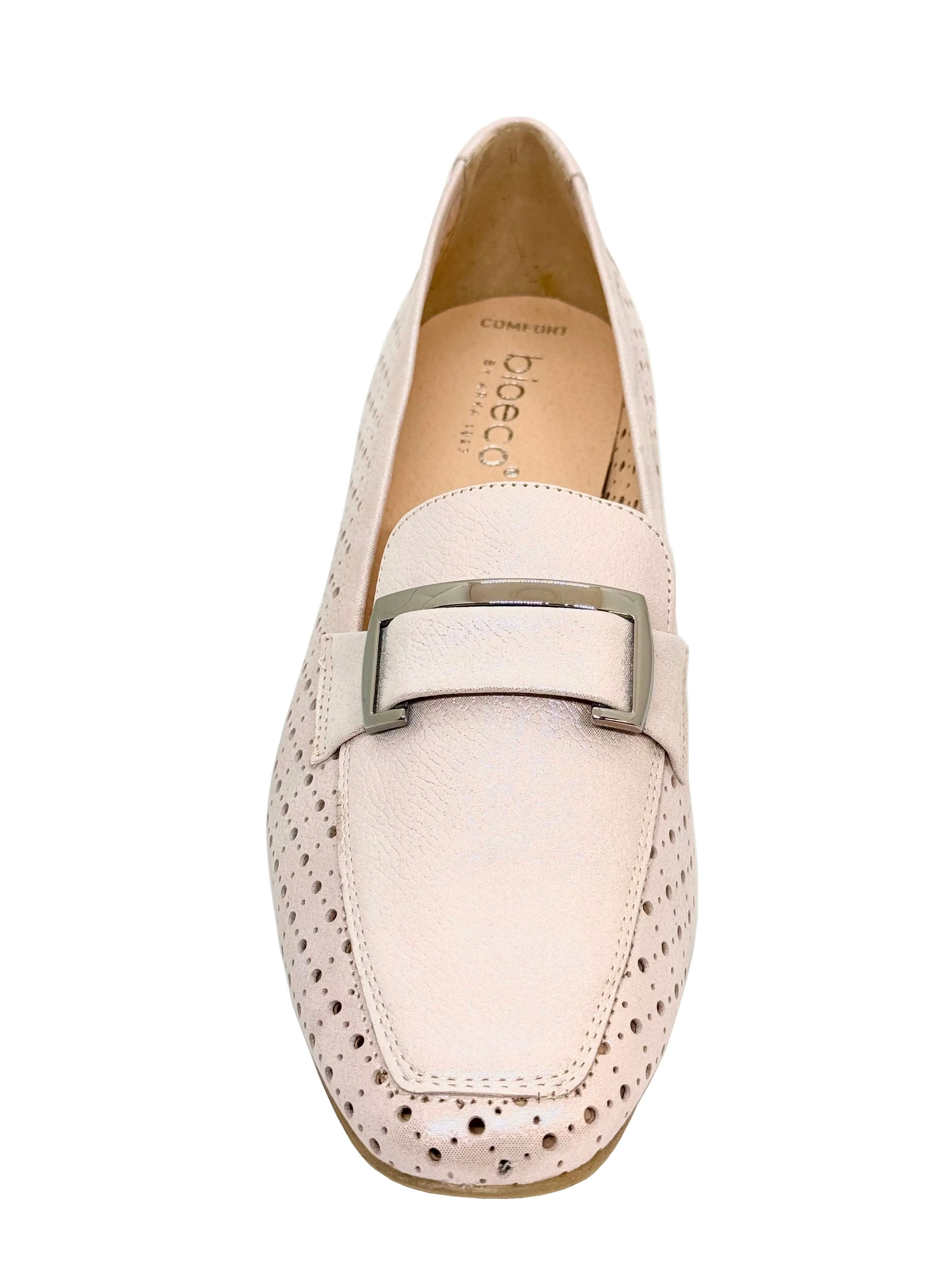 Bioeco Ladies Perforated Leather Loafer