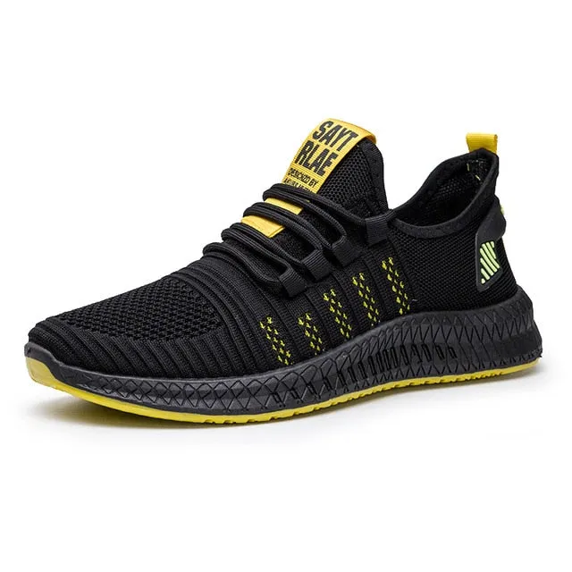 Brand 2020 Mesh Men Casual Shoes Breathable Comfortable Lightweight Lace-up Footwear Walking Sneakers Male Running Sport Shoes
