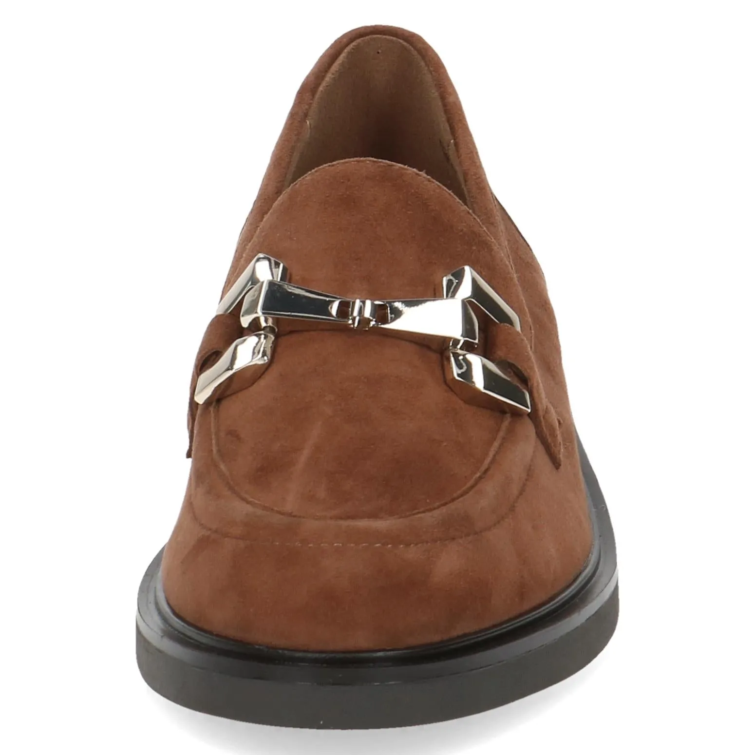 Caprice Ladies Snaffle Trim Suede Loafer