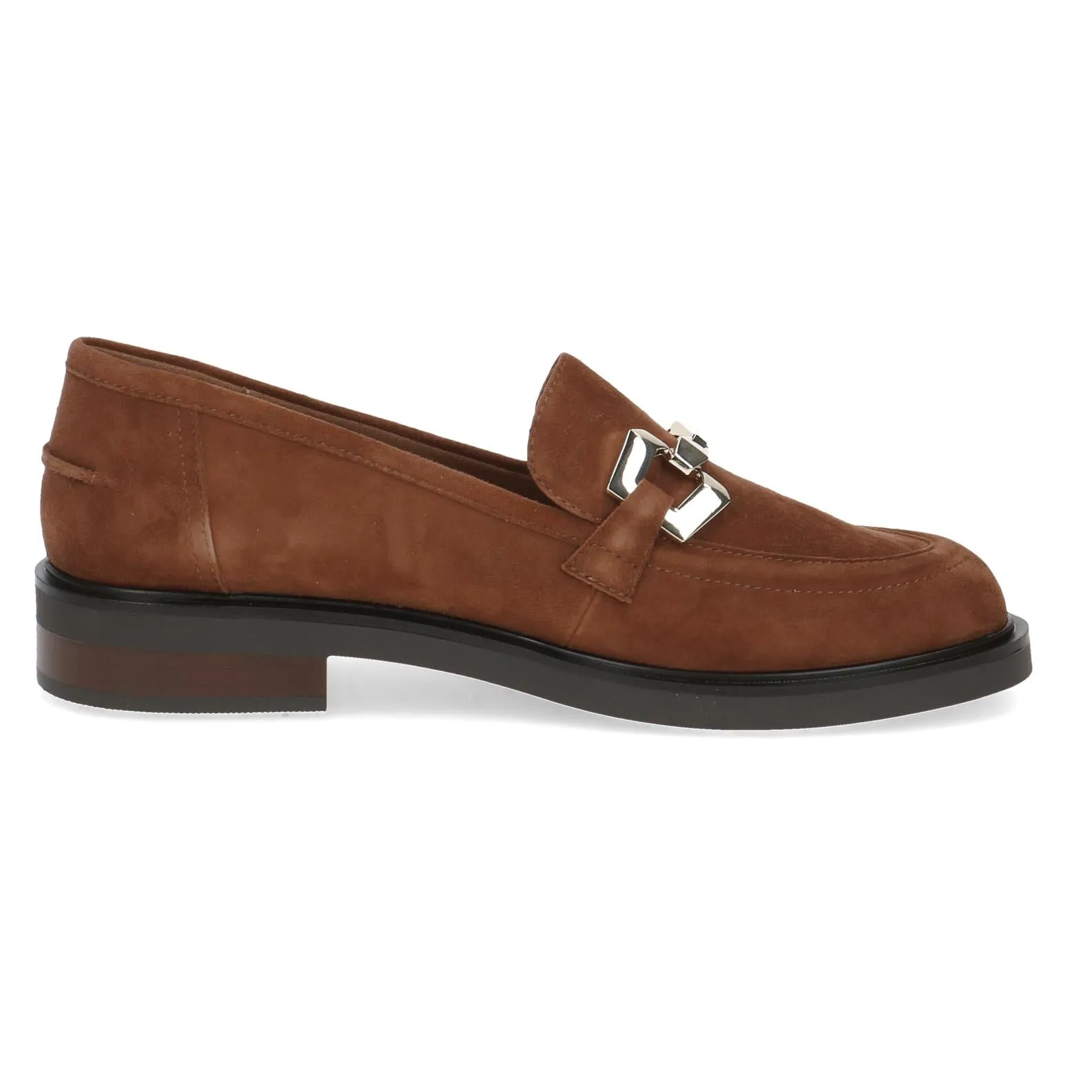 Caprice Ladies Snaffle Trim Suede Loafer