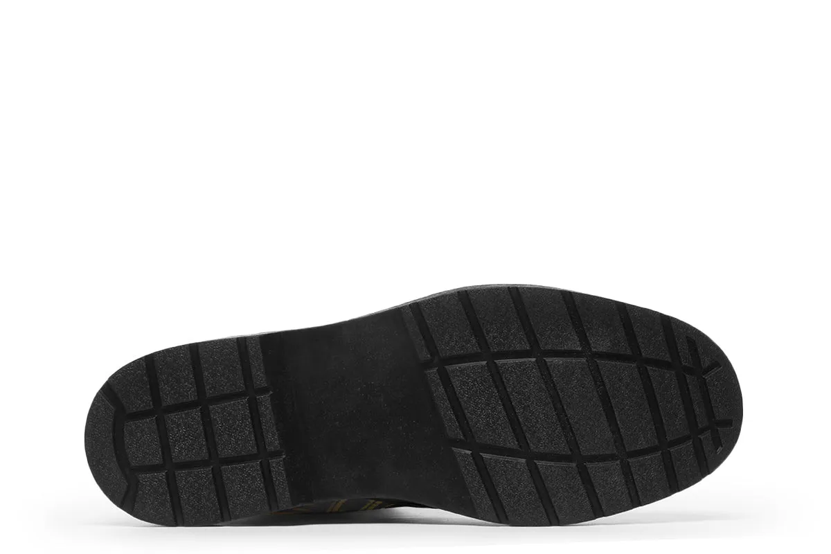 Dawn Star Boots - Vegan Leather Doc-Style Boots with Durable Stitched on Soles