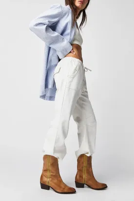 Free People Borderline Western Boots in Distressed Tan