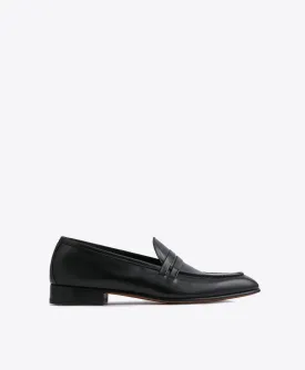 Luca Black Leather Loafers