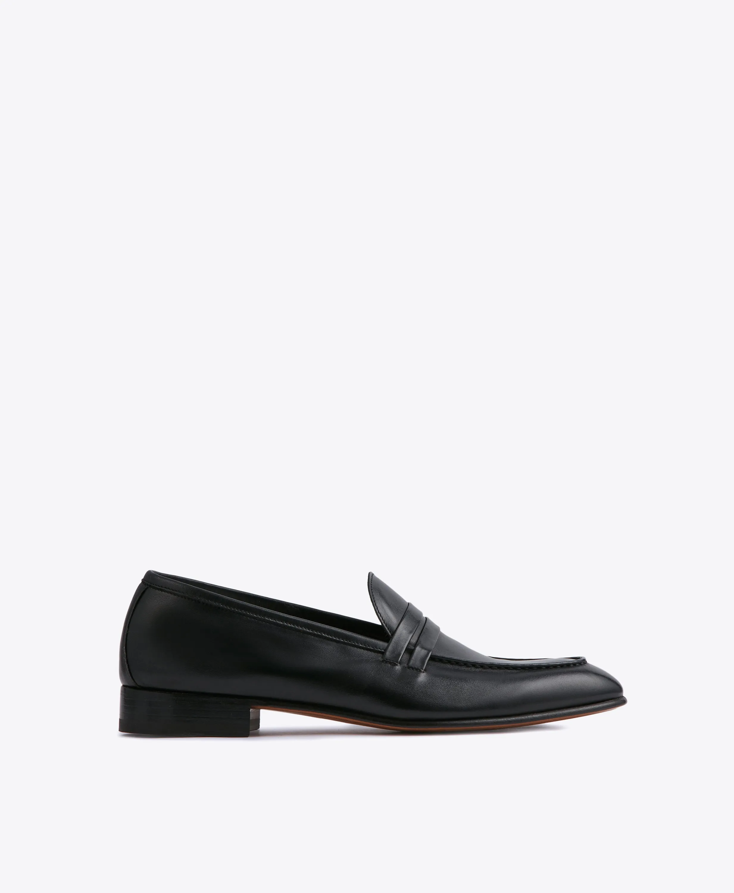 Luca Black Leather Loafers