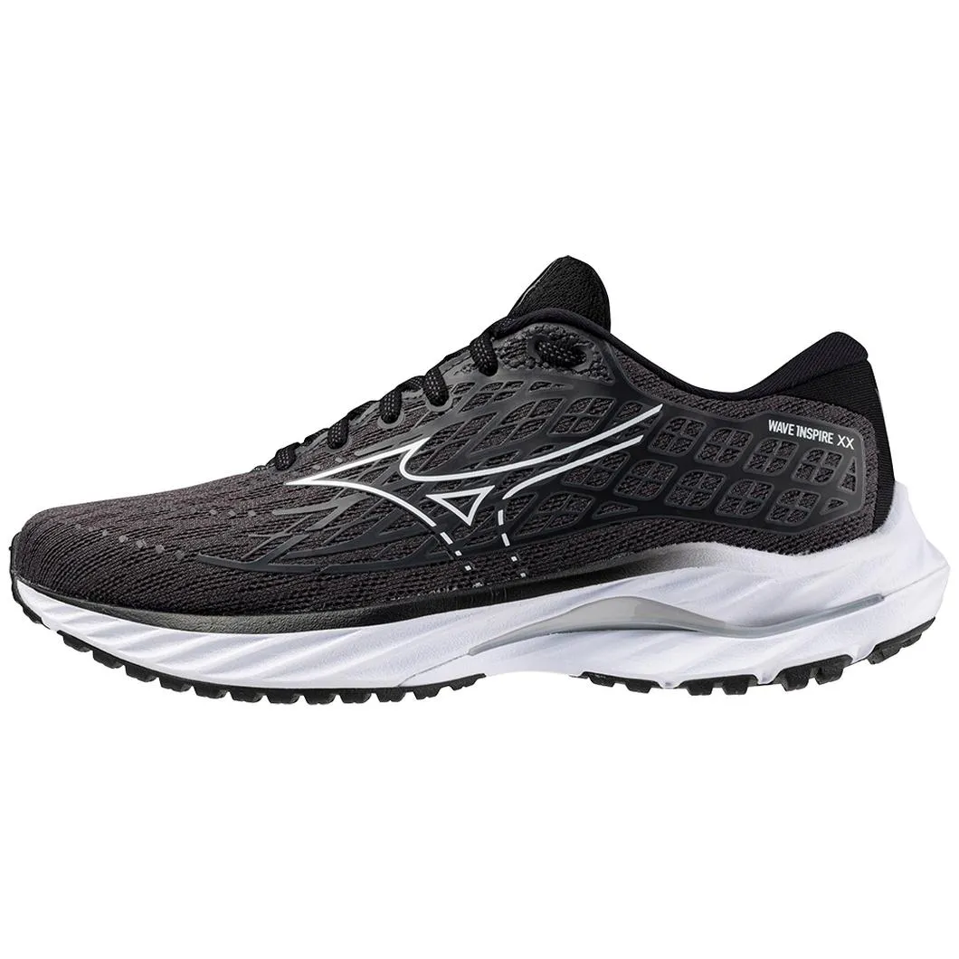Mizuno Women's Wave Inspire 20 in Ebony White