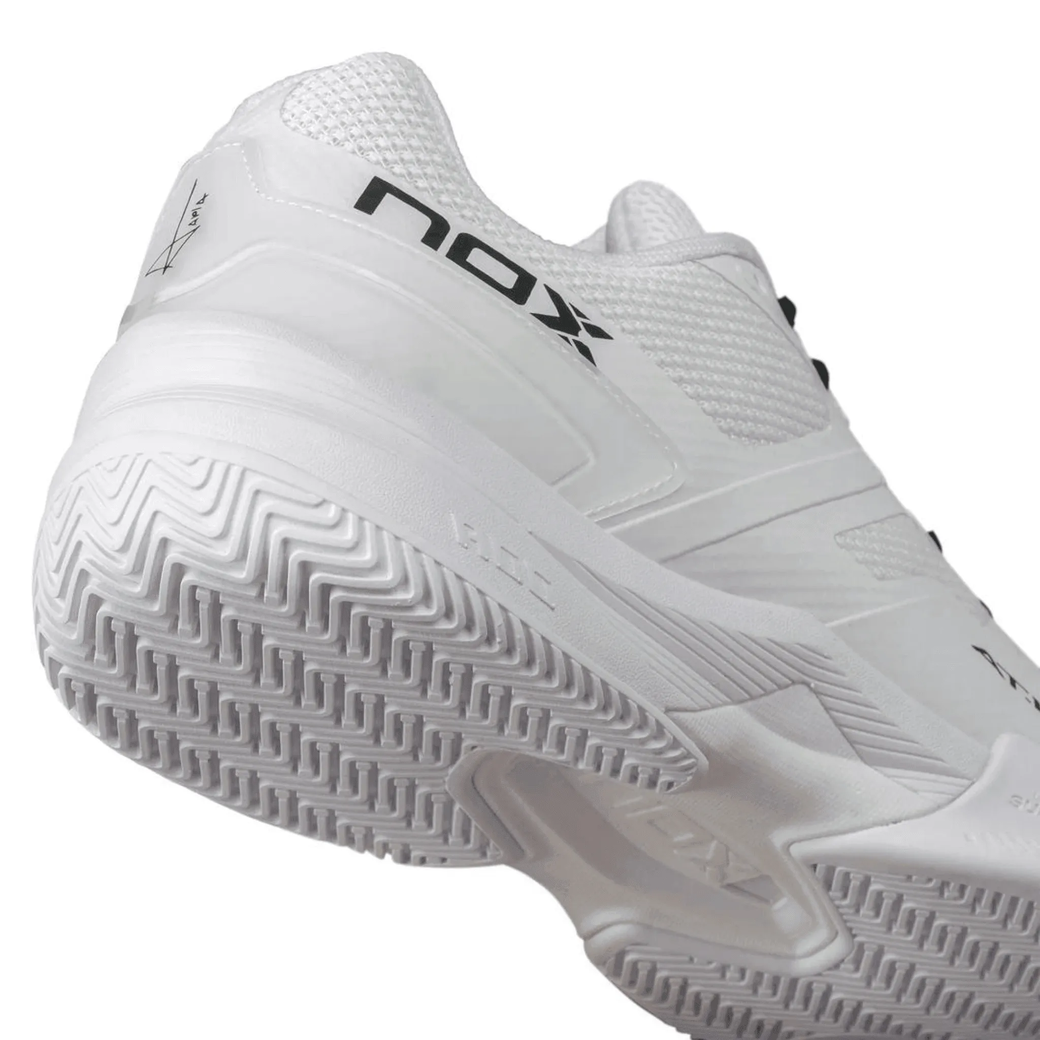 Nox Pro AT10 High-Performance Padel Shoes in Sleek White - Perfect for Professionals