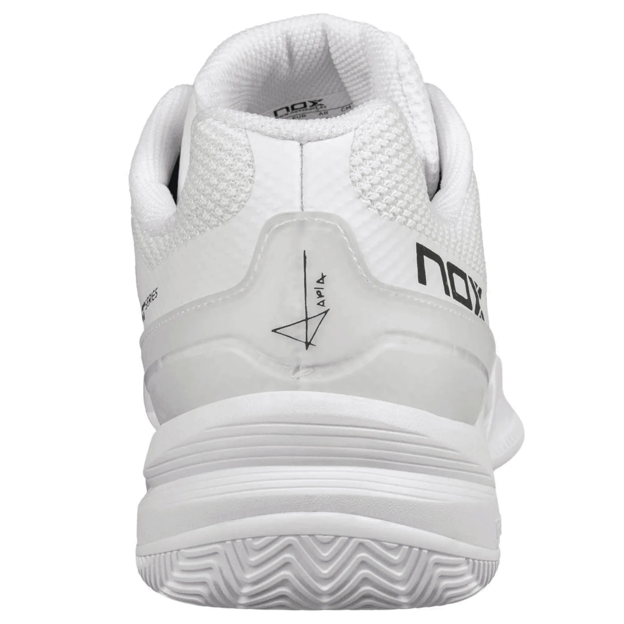 Nox Pro AT10 High-Performance Padel Shoes in Sleek White - Perfect for Professionals