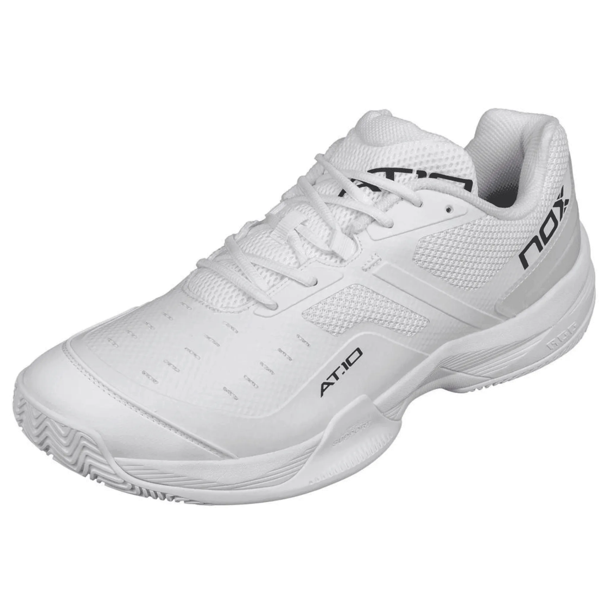 Nox Pro AT10 High-Performance Padel Shoes in Sleek White - Perfect for Professionals