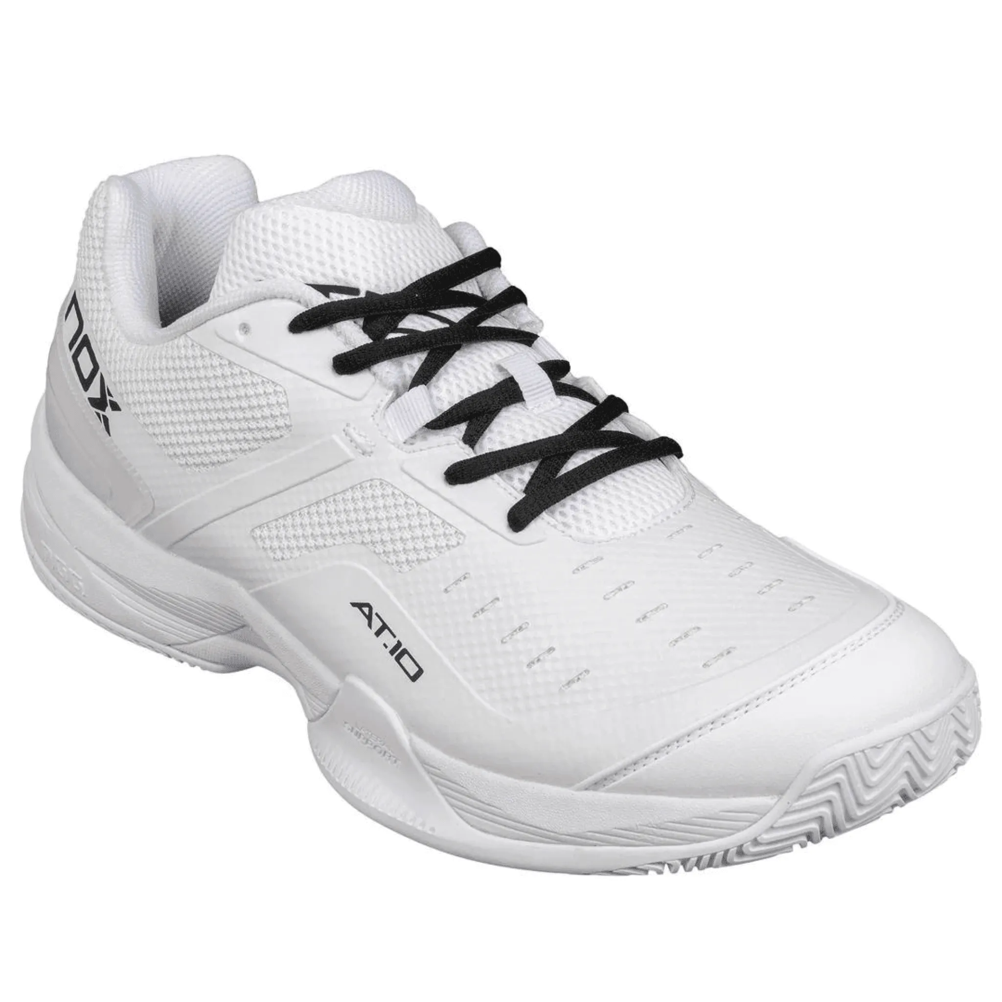 Nox Pro AT10 High-Performance Padel Shoes in Sleek White - Perfect for Professionals