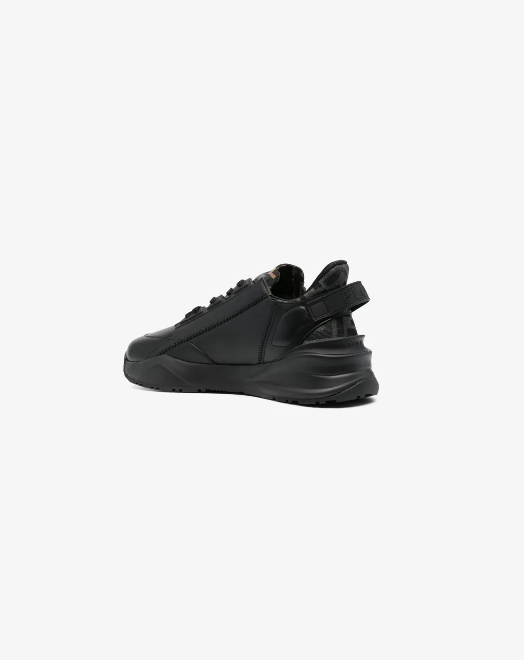 Original Fendi Flow Black Nylon Low Top Sneakers