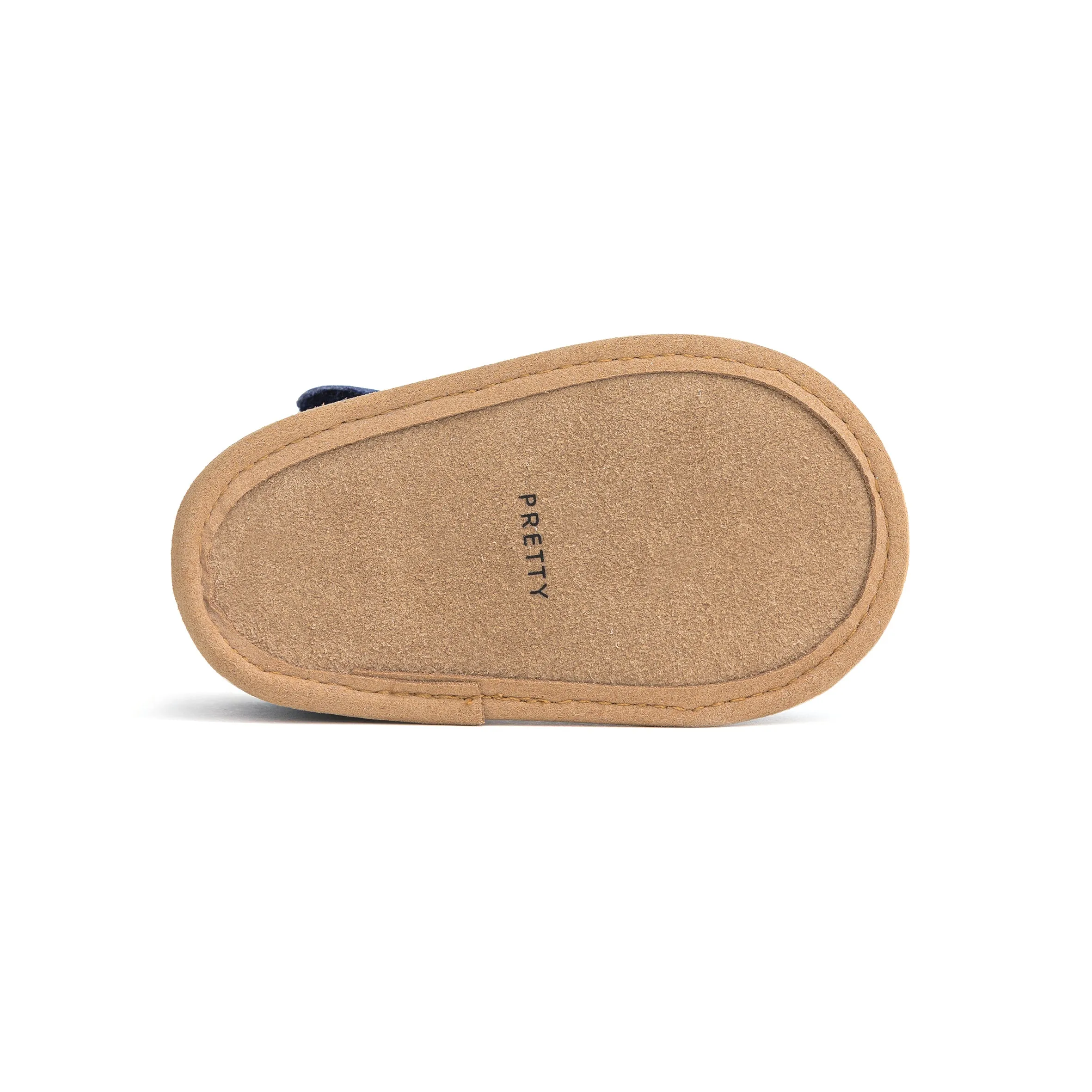 Pretty Brave Leather Baby Morgan Shoes - Stone