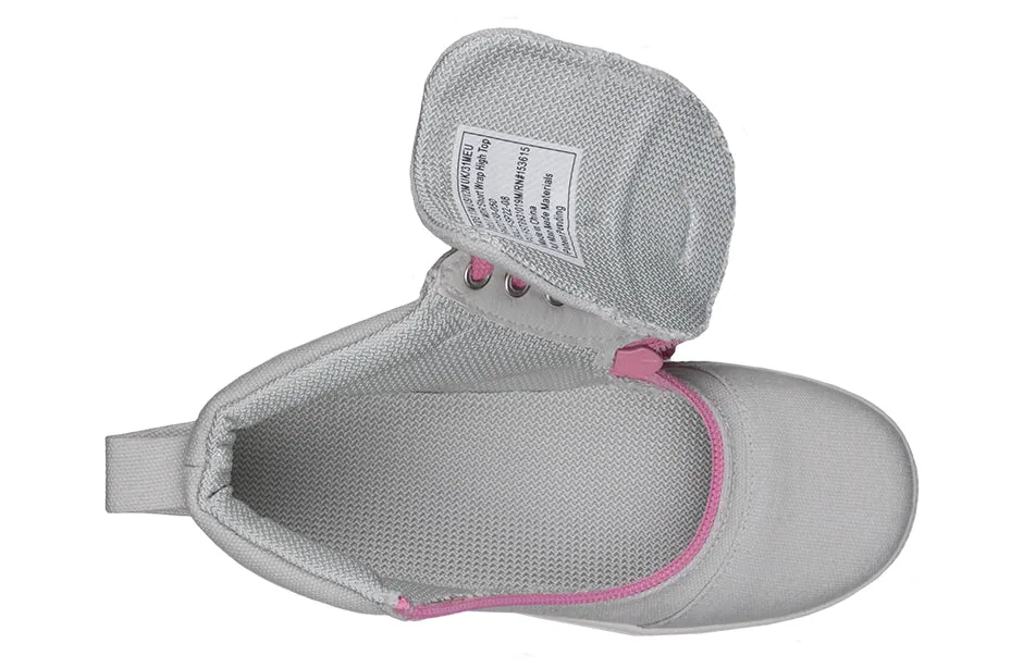 SALE - Grey/Pink BILLY D|R Short Wrap High Tops