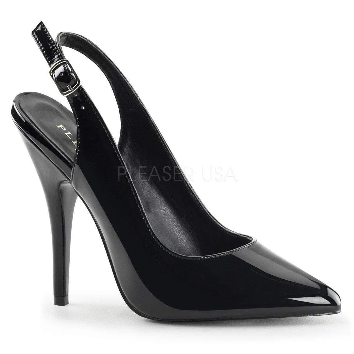 Slingback Black Stiletto Shoes