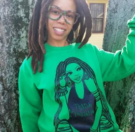 The Think Positive w/Locs Crewneck Sweatshirt