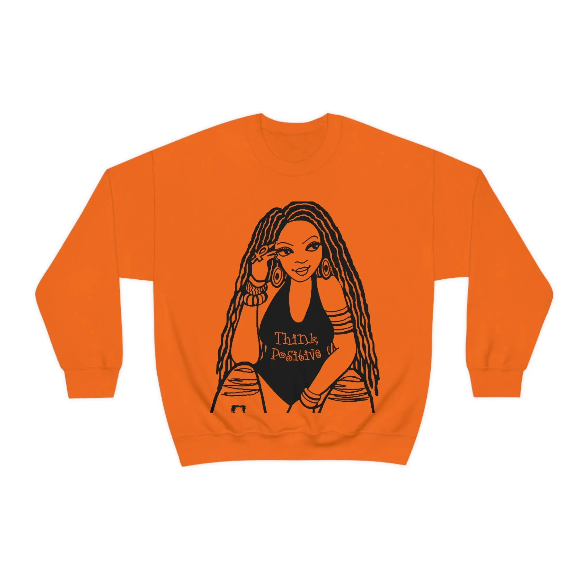 The Think Positive w/Locs Crewneck Sweatshirt