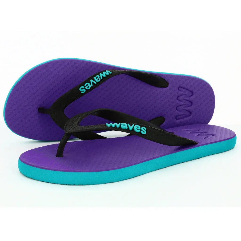 Women's Natural Rubber Flip Flops - Summer Shades