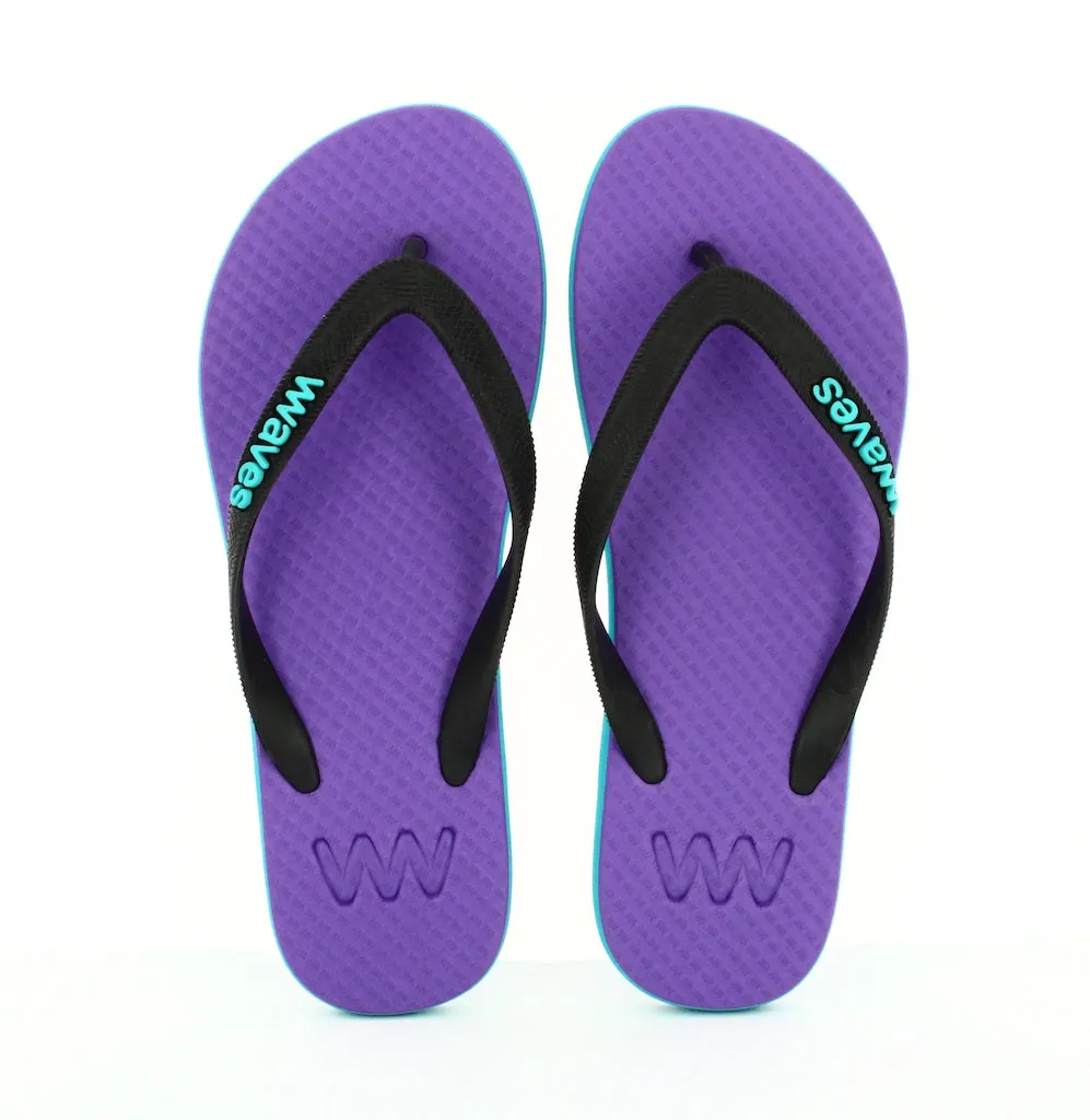 Women's Natural Rubber Flip Flops - Summer Shades
